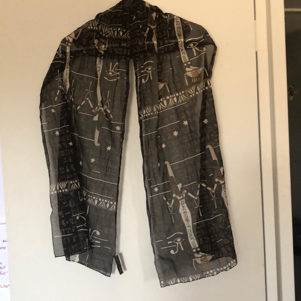 Hieroglyphics silk scarf